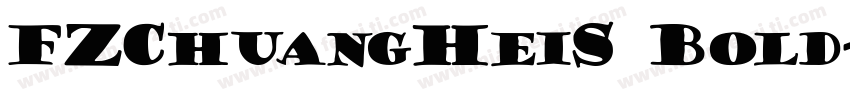 FZChuangHeiS Bold字体转换